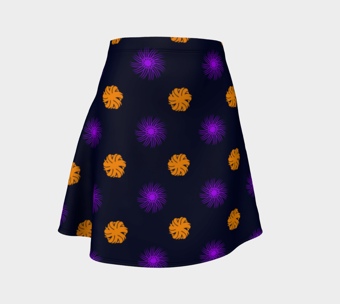 Clash of the Funky Swirls Flare Skirt preview #1