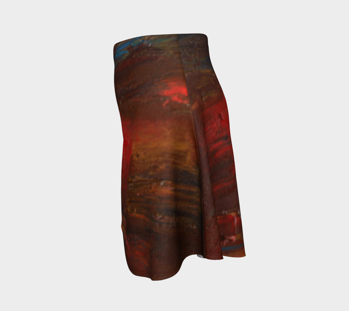 Crimson Ocean Flare Skirt preview #2