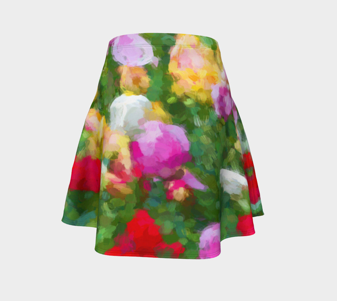 Painted Tulips Flare Skirt preview #4
