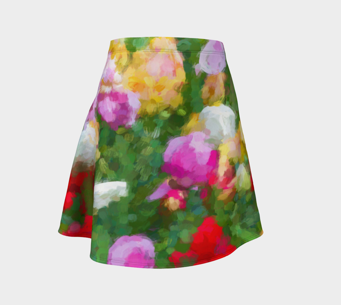 Painted Tulips Flare Skirt preview #1