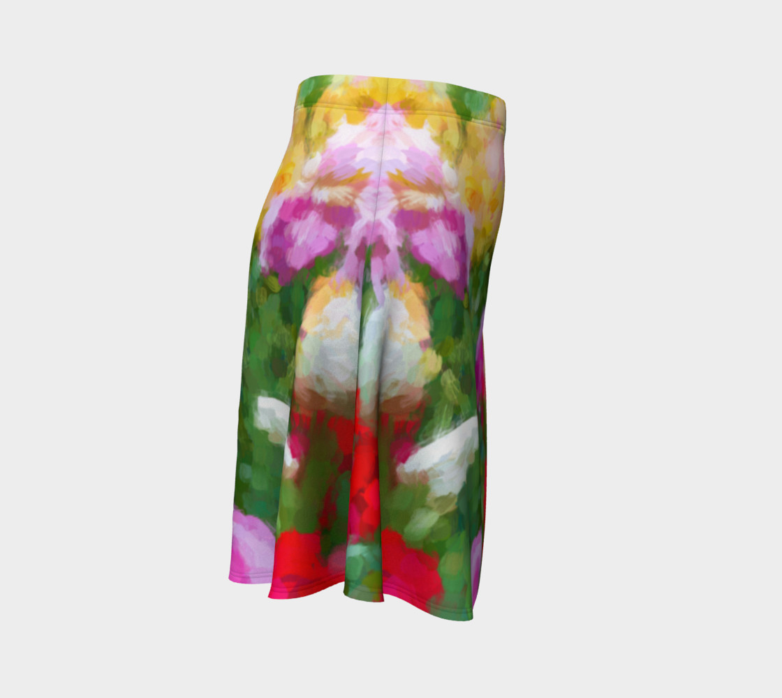Painted Tulips Flare Skirt preview #3