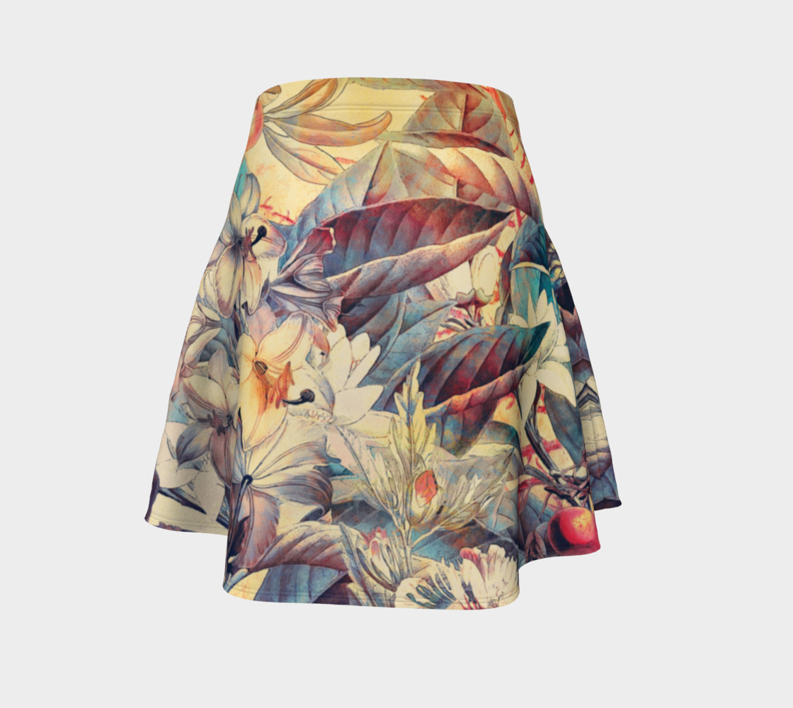 flare skirt flowers and fruits preview #4
