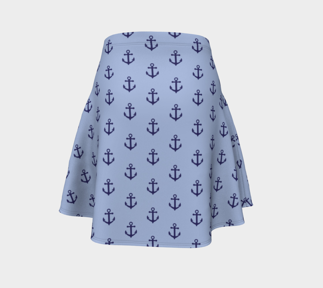 Anchors - Dark Blue Anchors on Light Blue Bg preview #4