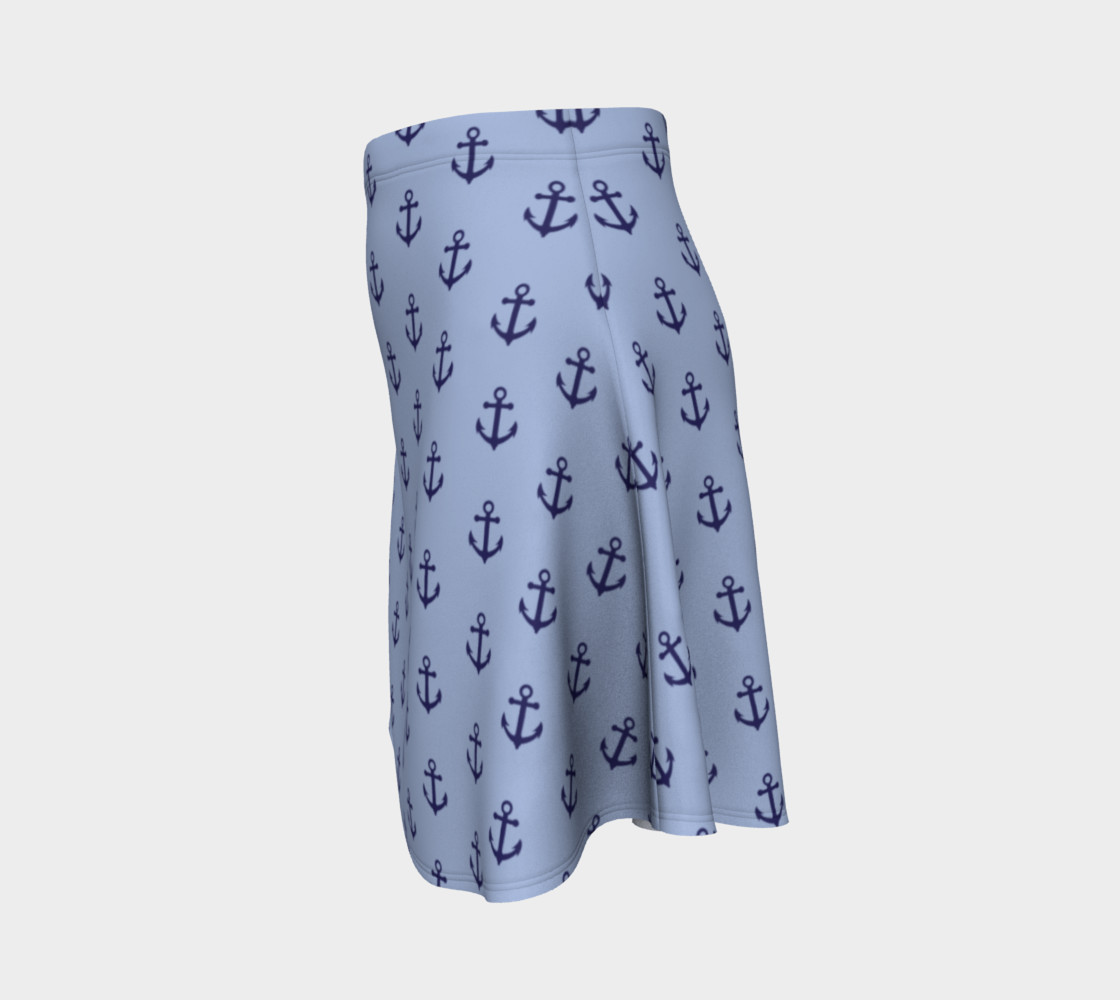 Anchors - Dark Blue Anchors on Light Blue Bg preview #2