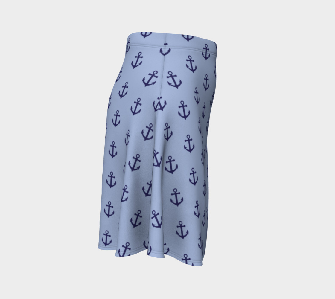 Anchors - Dark Blue Anchors on Light Blue Bg preview #3