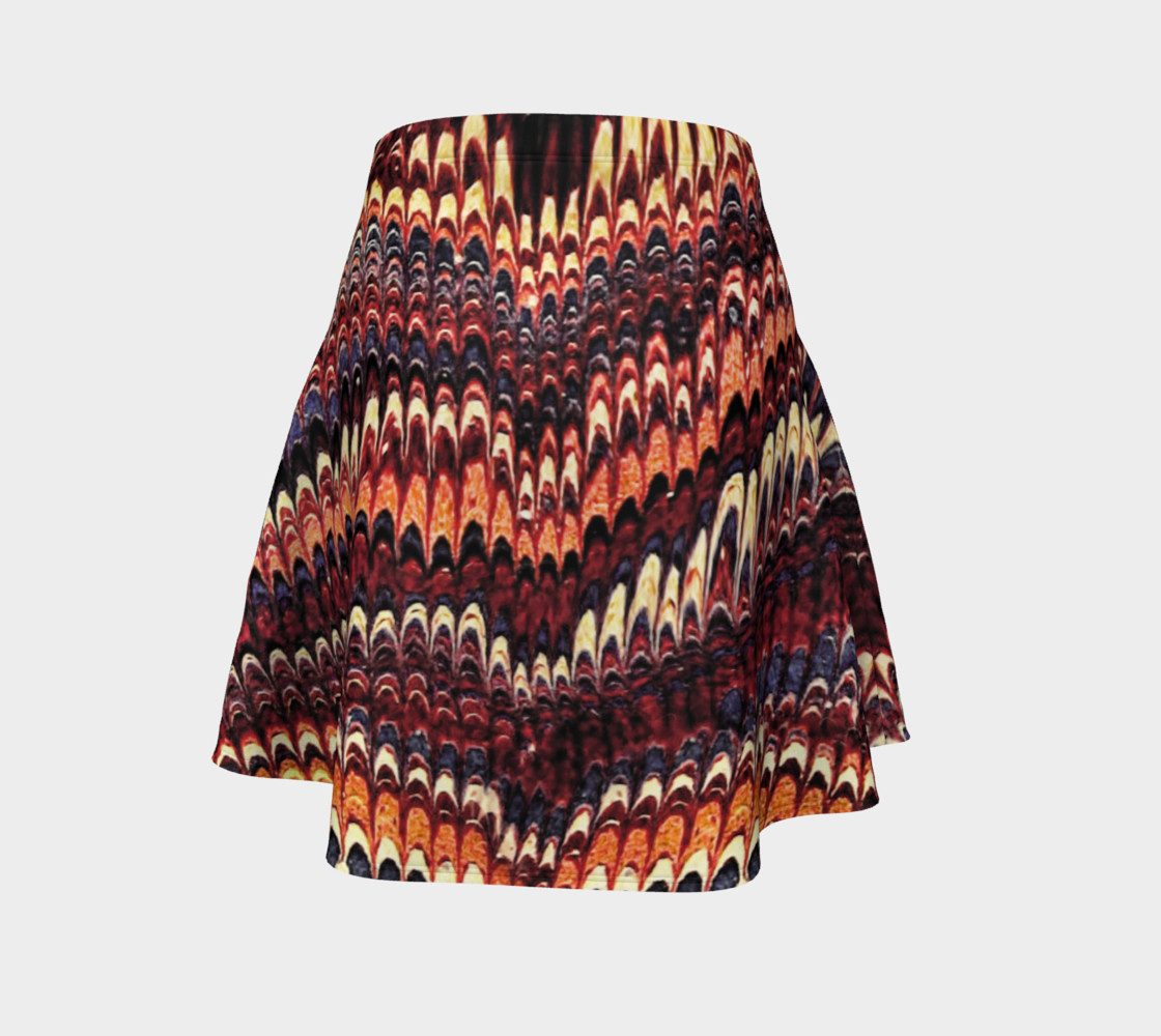 Vintage Marbled Paper Flare Skirt preview #4