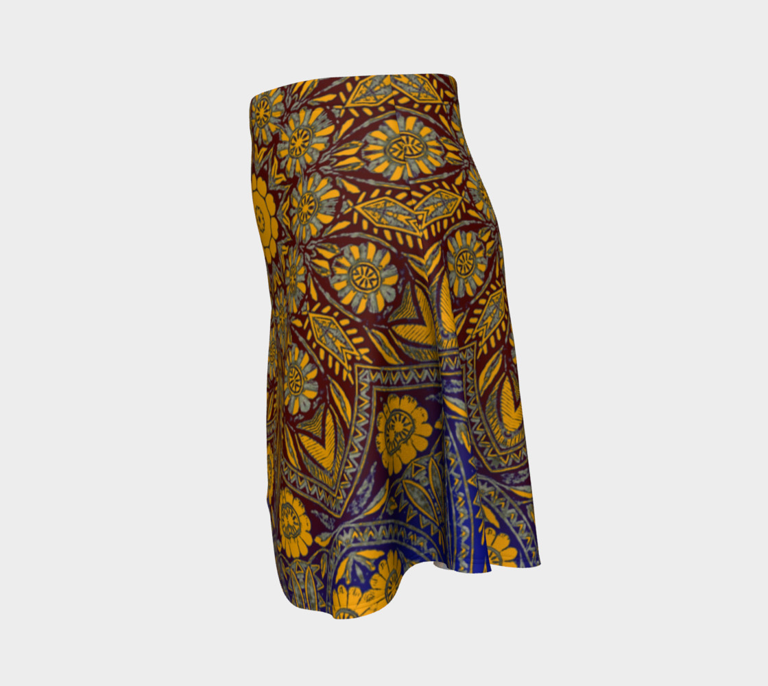 Vintage Morrocan Tile 327 Flare Skirt preview #2