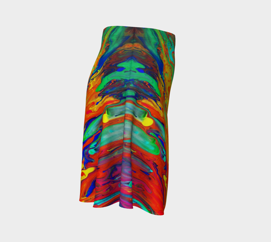 Abstract Flow Flare Skirt by GearX preview #3