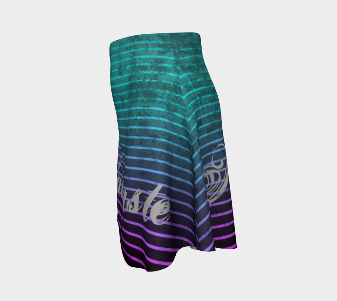 Umsted Design Namaste Distressed Striped Flare Skirt preview #2