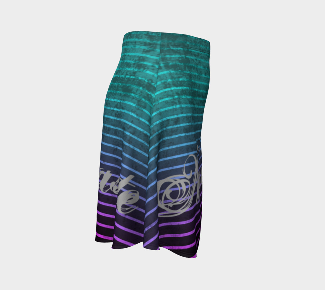 Umsted Design Namaste Distressed Striped Flare Skirt preview #3