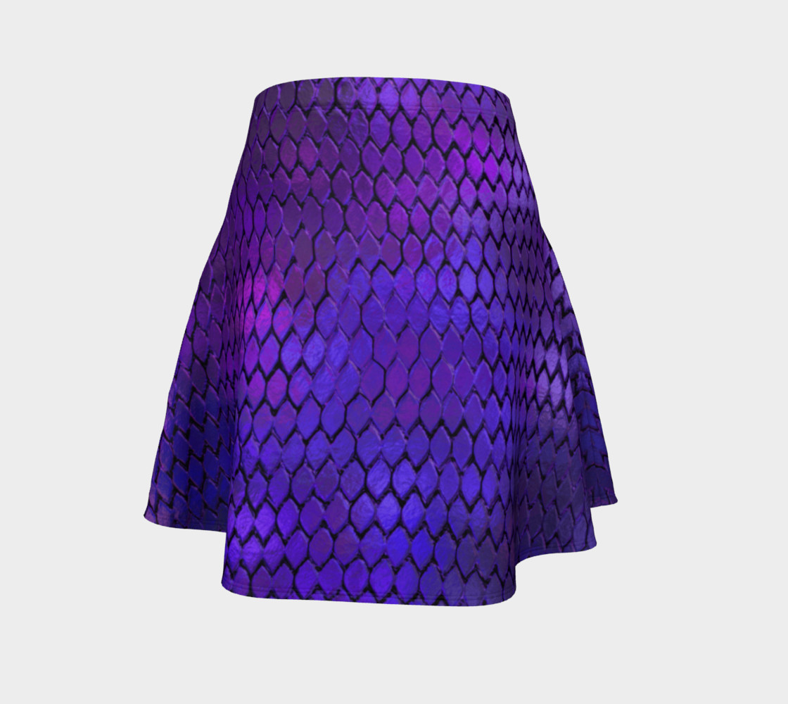 Purple Dragon Scales Flare Skirt preview #4