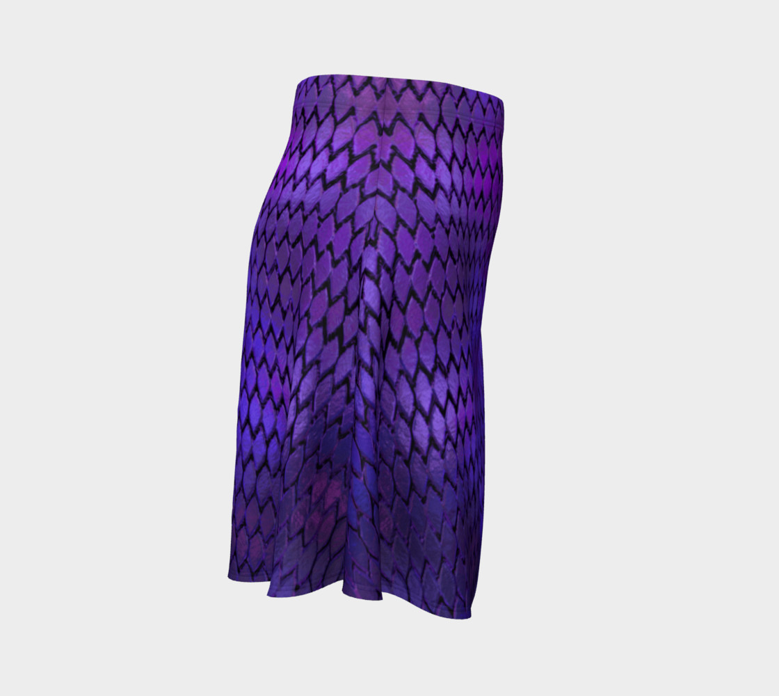 Purple Dragon Scales Flare Skirt thumbnail #4