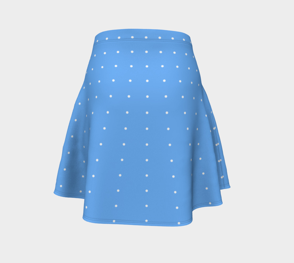 Umsted Design Baby Blue with White Small Polka Dots preview #4
