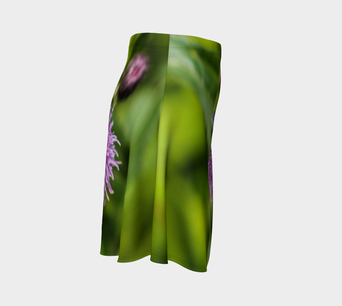 A Bee on a Purple Flower Flare Skirt preview #3