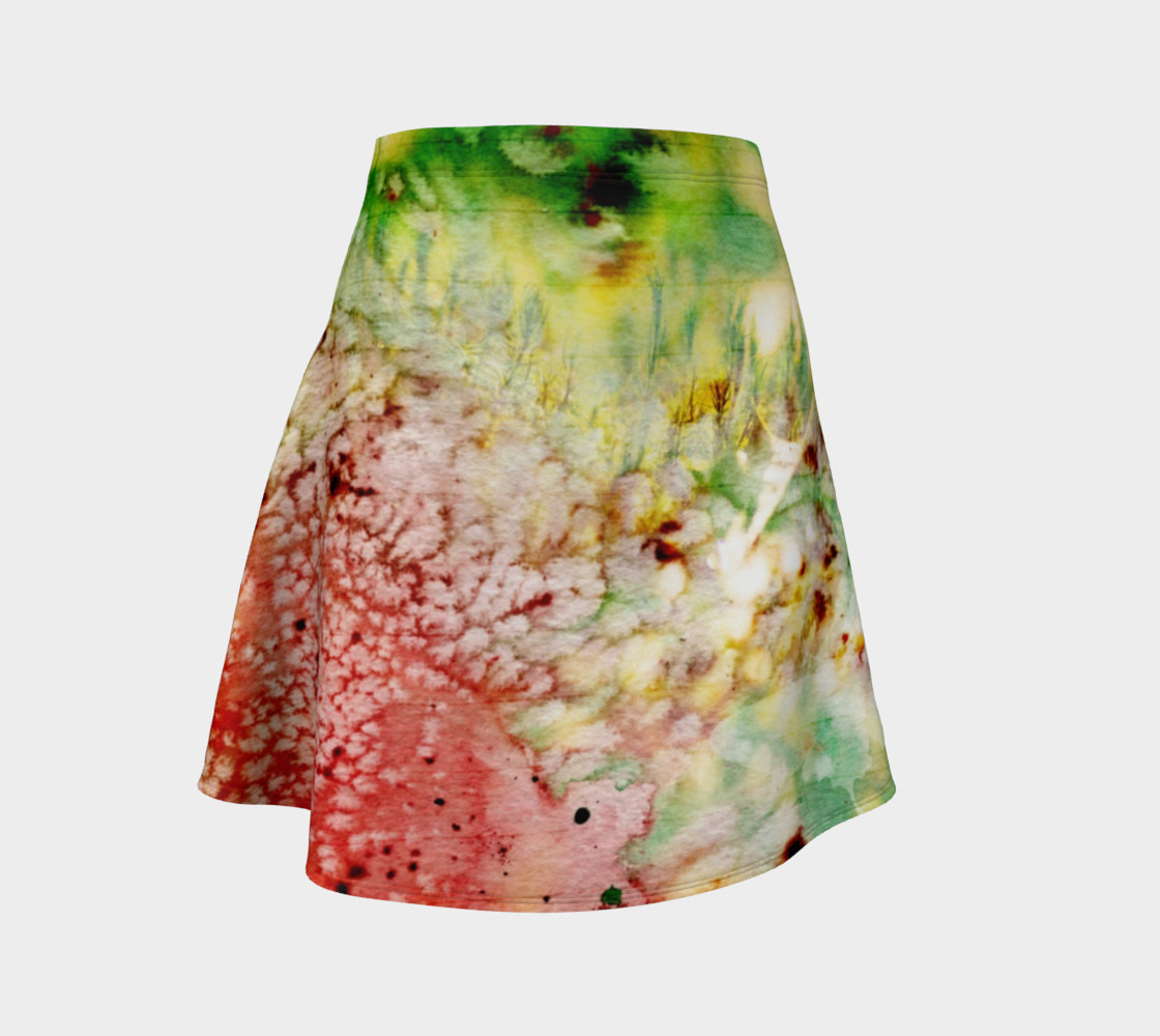 Watermelon Spin - Flare Skirt preview #1
