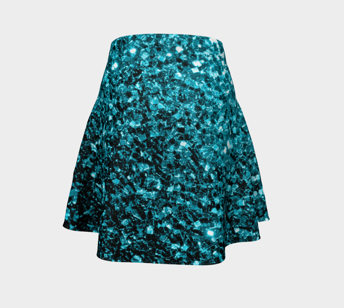 glitter blue skirt