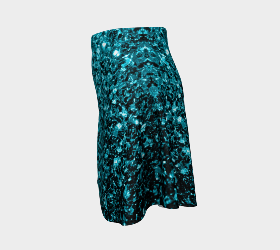 glitter blue skirt
