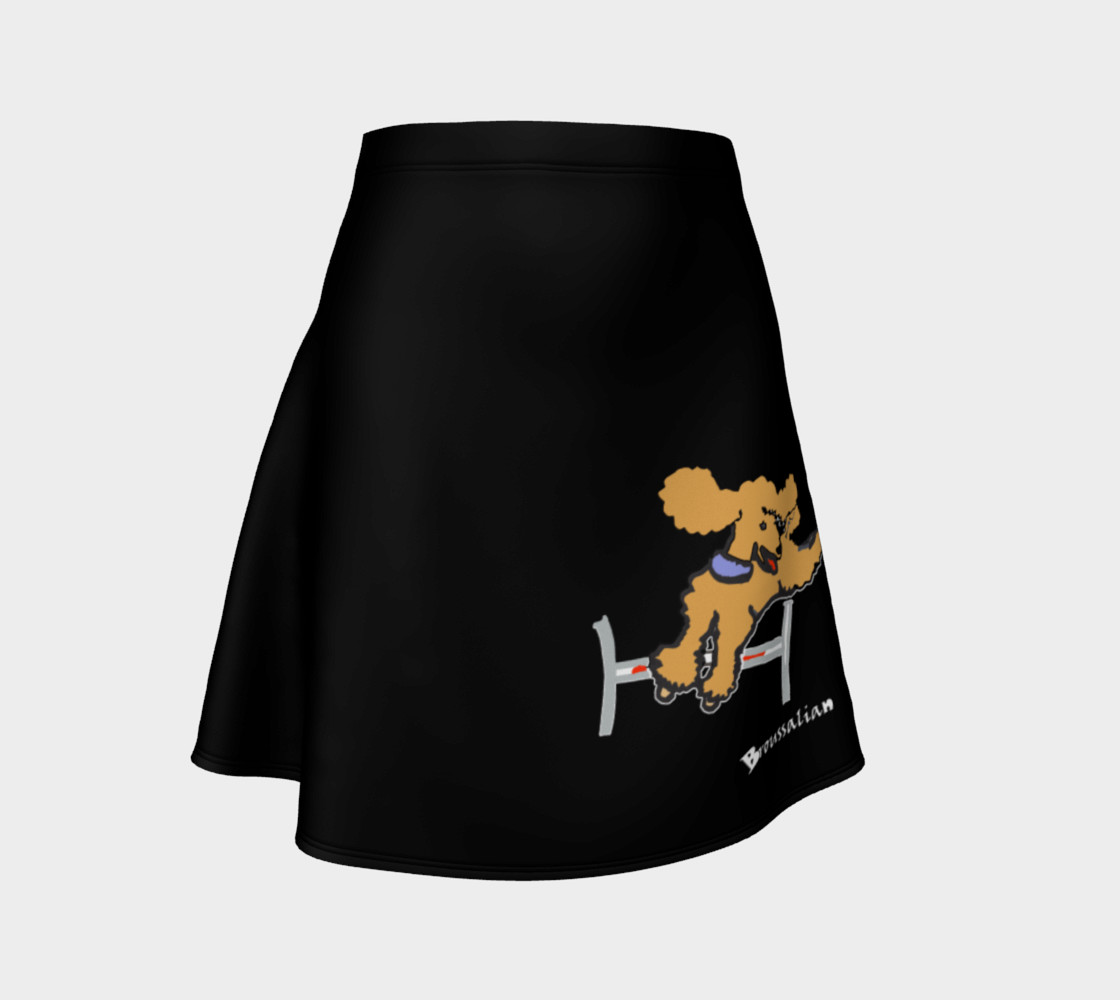 Agility jumping Skirt in Red Poodle 3D preview