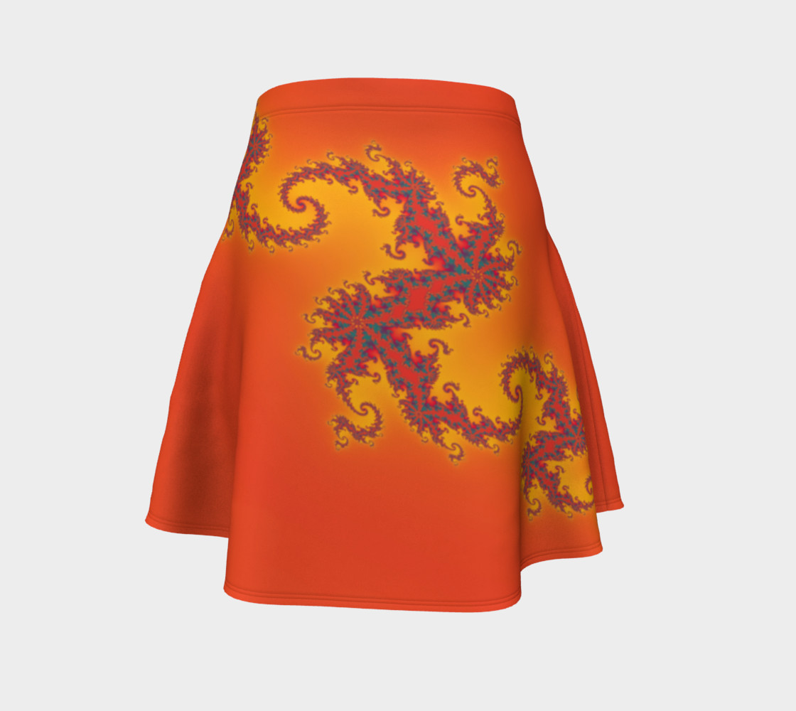 Sunset Swirl Flare Skirt preview #4