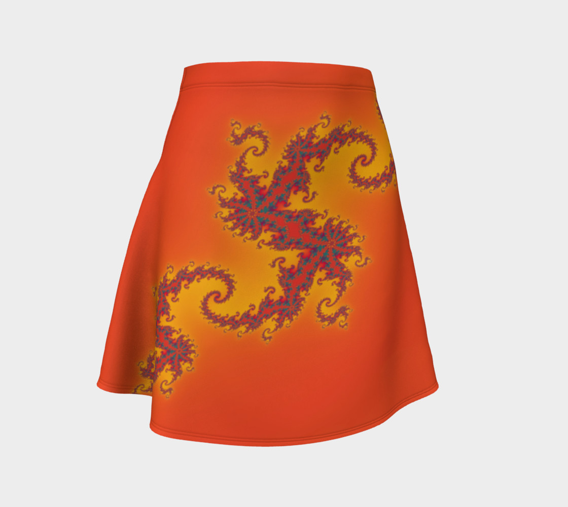 Sunset Swirl Flare Skirt preview #1