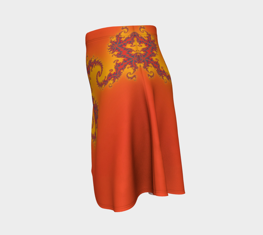 Sunset Swirl Flare Skirt preview #2