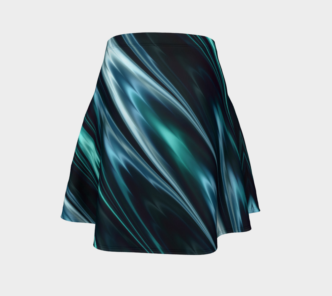 Turquoise Flare Skirt preview #4