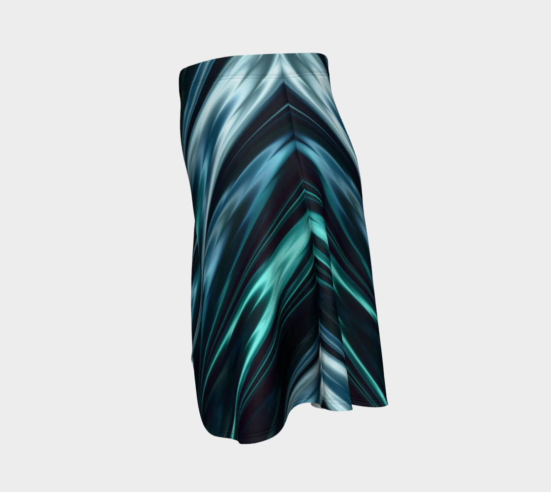Turquoise Flare Skirt preview #2