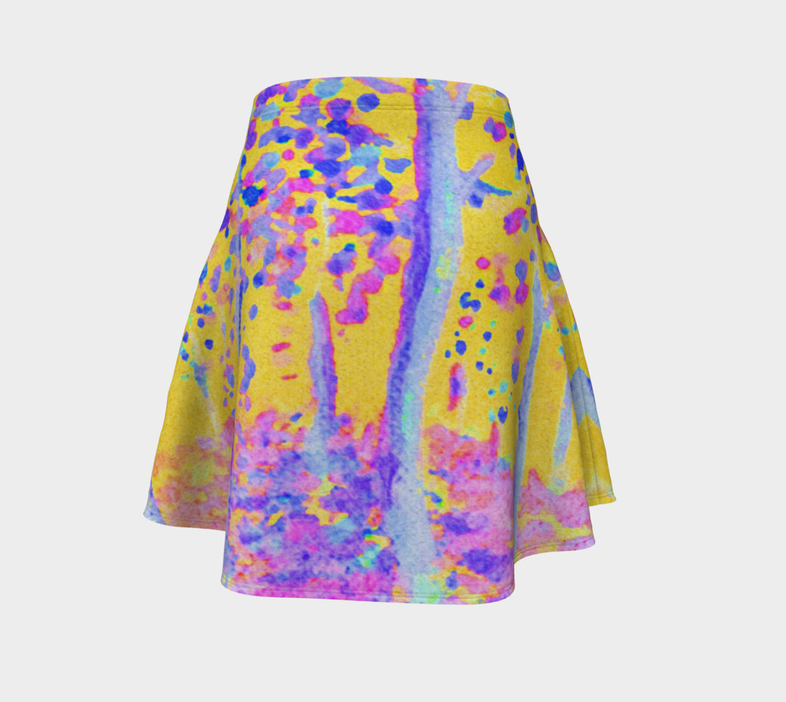 Yellow Magic Trees Flare Skirt preview #4