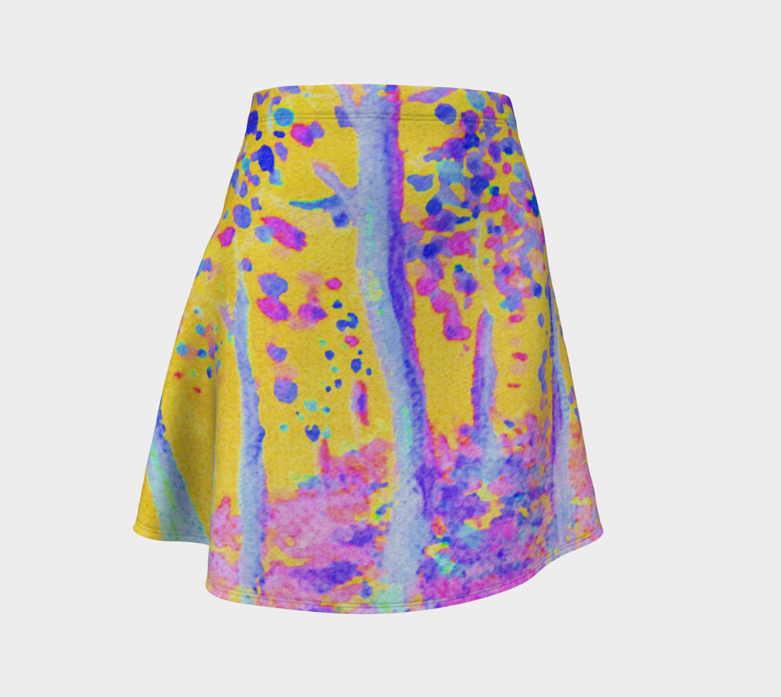 Yellow Magic Trees Flare Skirt preview #1