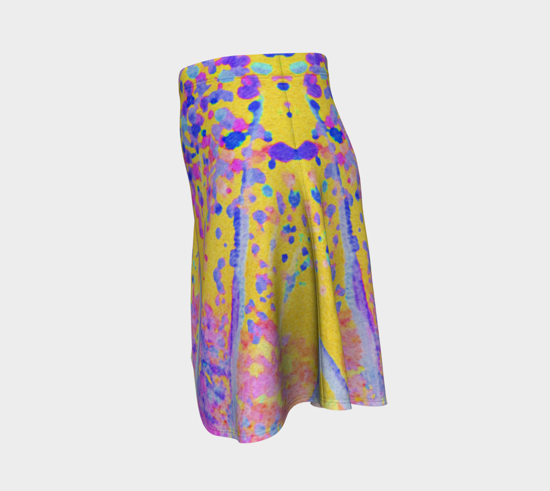 Yellow Magic Trees Flare Skirt preview #2