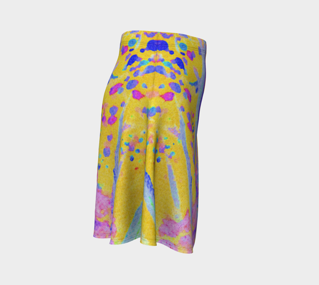 Yellow Magic Trees Flare Skirt preview #3