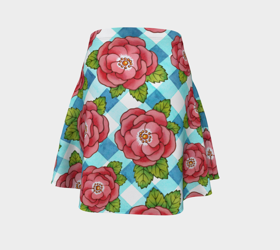 Alpen Rose on Blue Gingham preview #4
