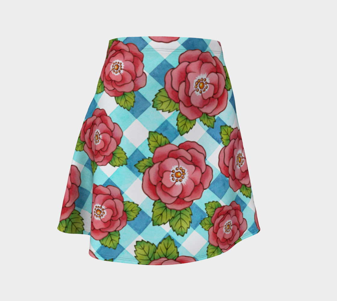 Alpen Rose on Blue Gingham preview #1