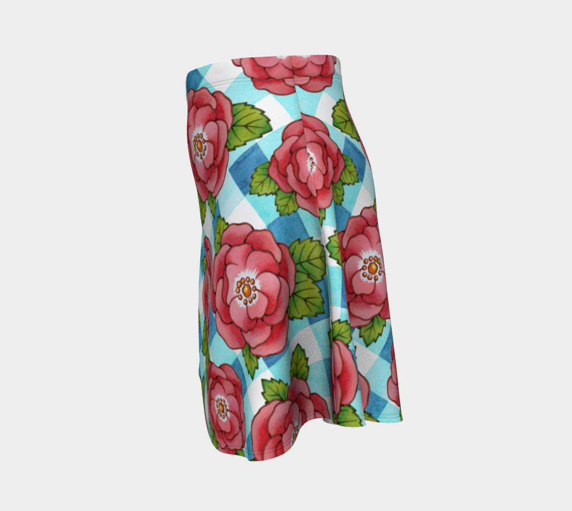 Alpen Rose on Blue Gingham preview #2