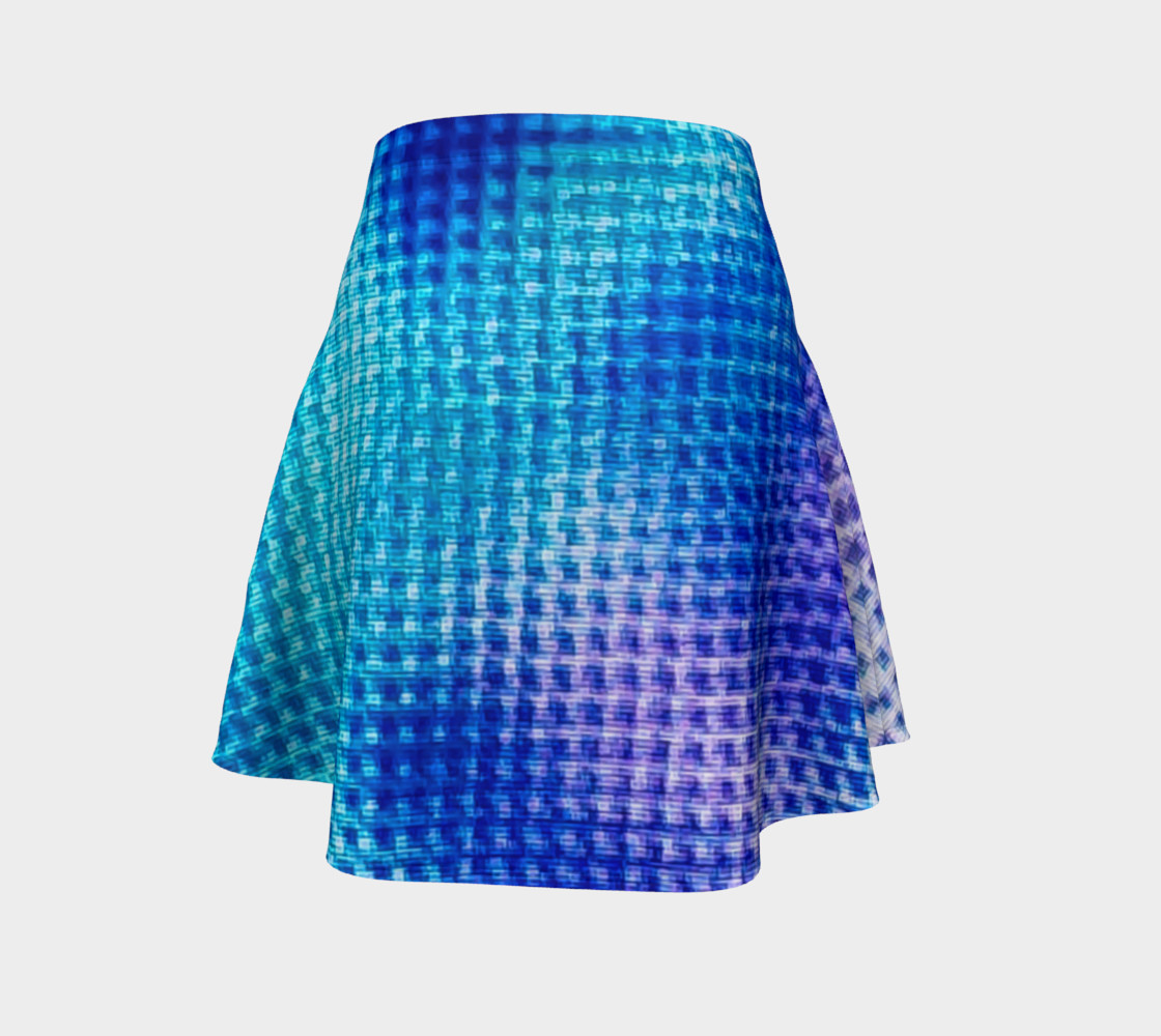 Digital Blur Flare Skirt preview #4