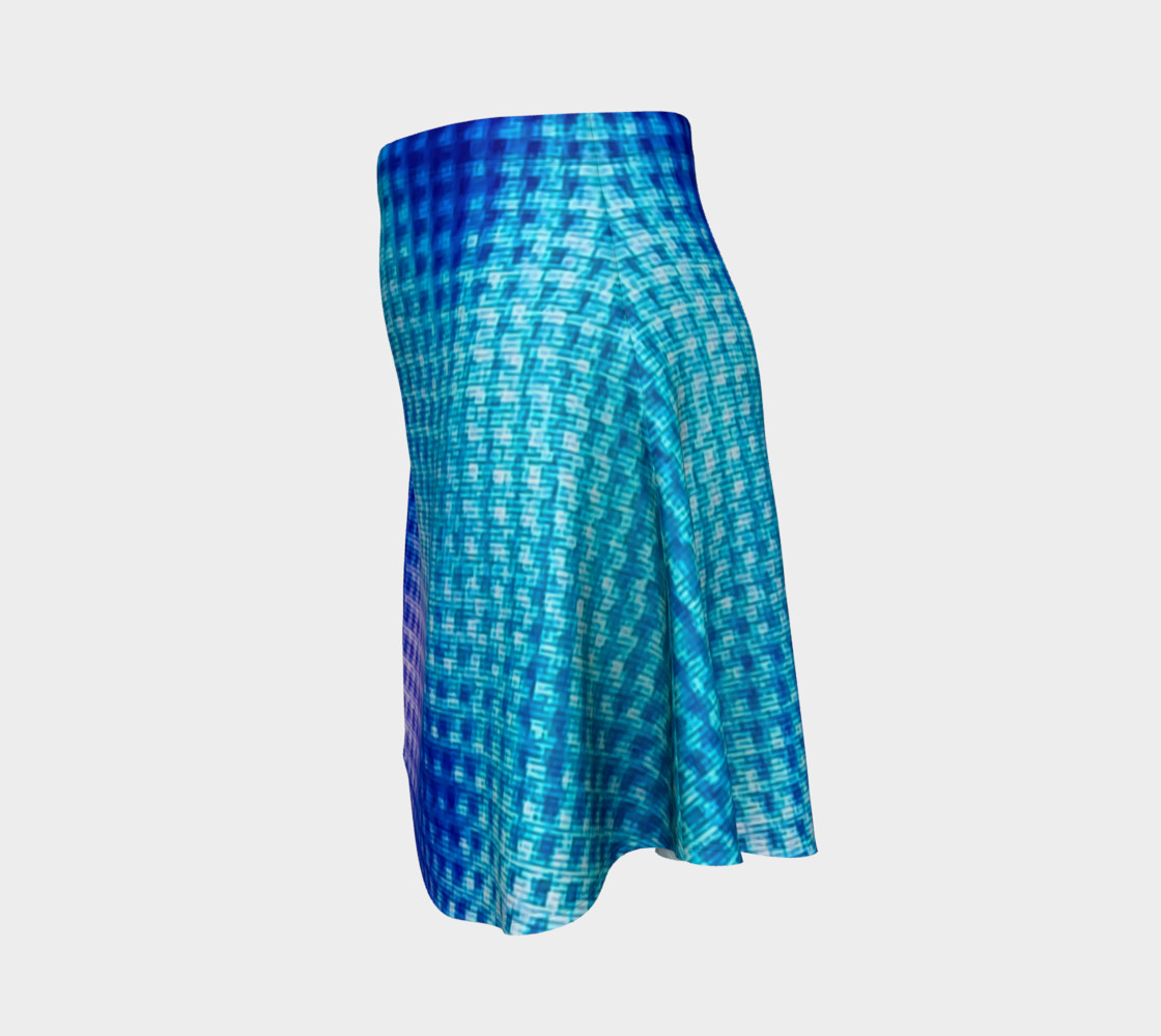 Digital Blur Flare Skirt preview #2