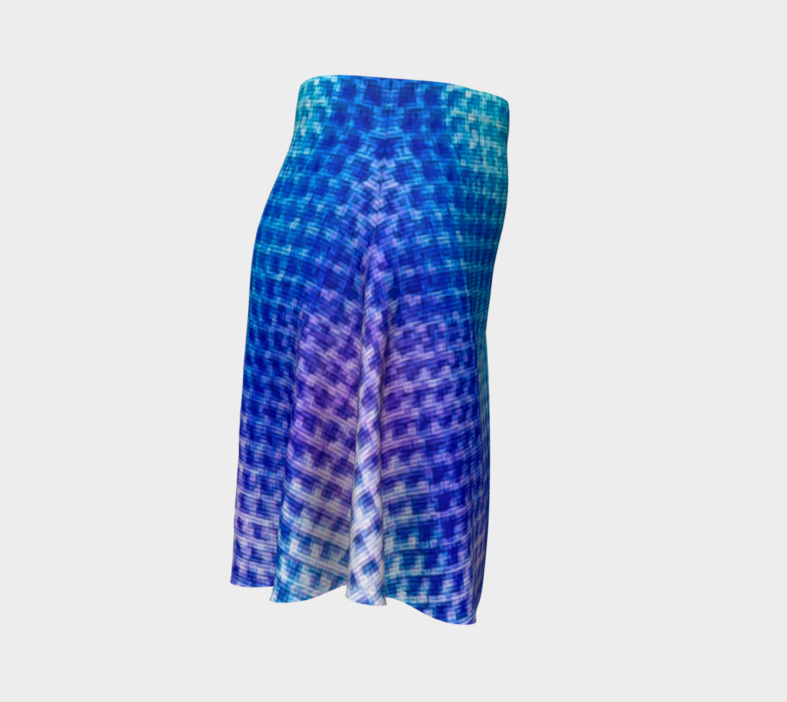 Digital Blur Flare Skirt preview #3