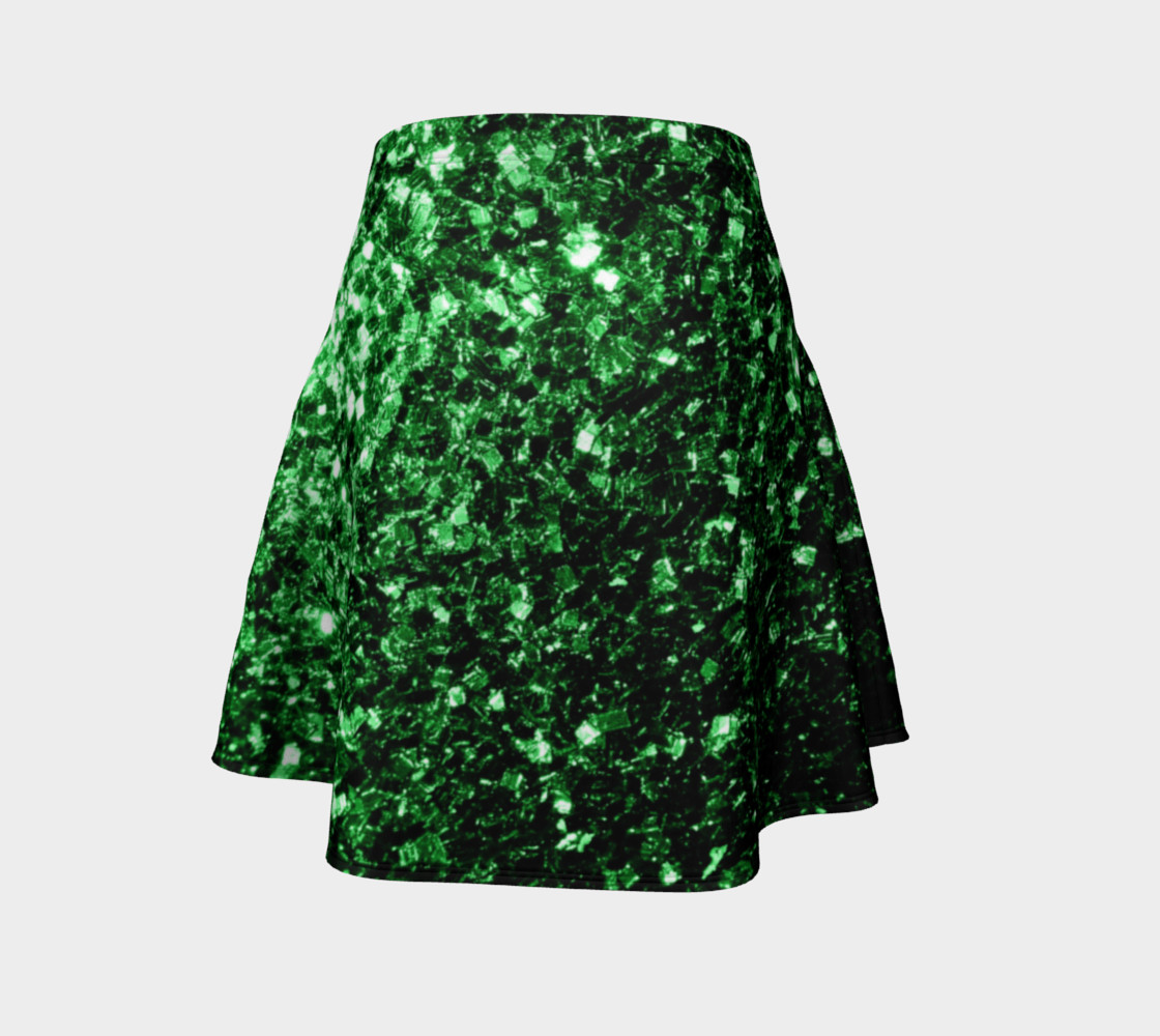 Beautiful Glamour Dark Green glitter sparkles thumbnail #5