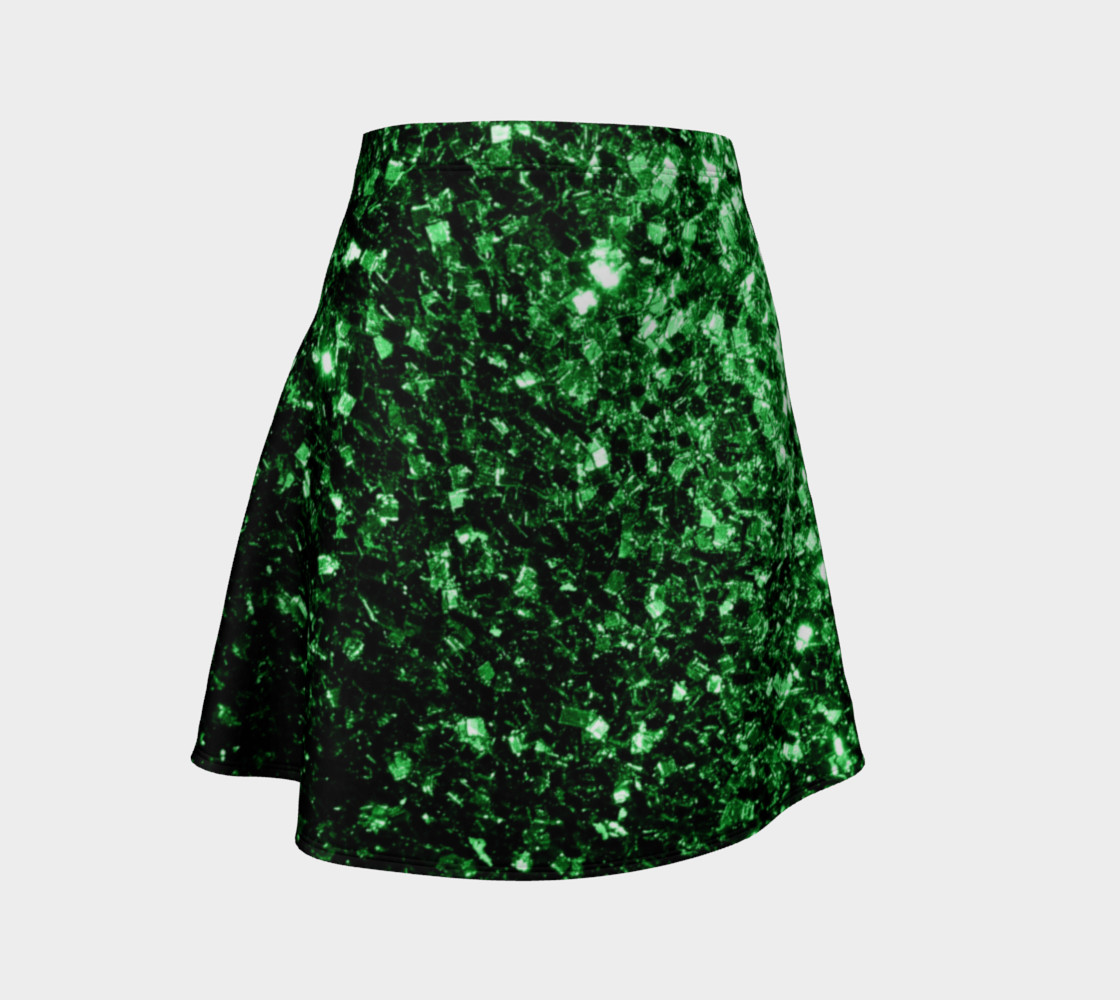 Beautiful Glamour Dark Green glitter sparkles 3D preview