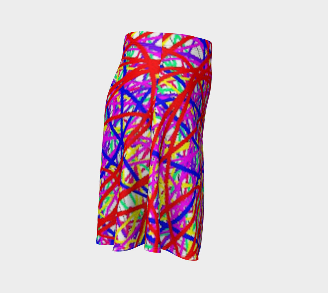 Energy Of Life In Color Flare Skirt preview #3