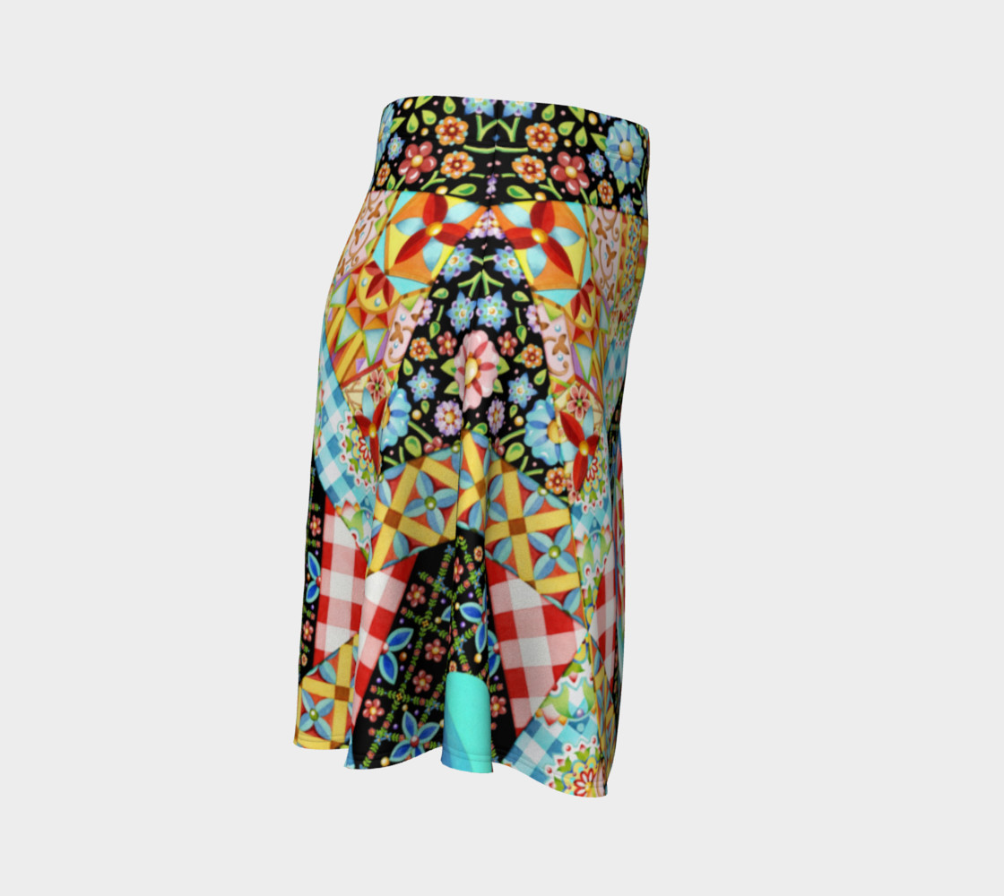 Crazy Patchwork Flare Skirt preview #3