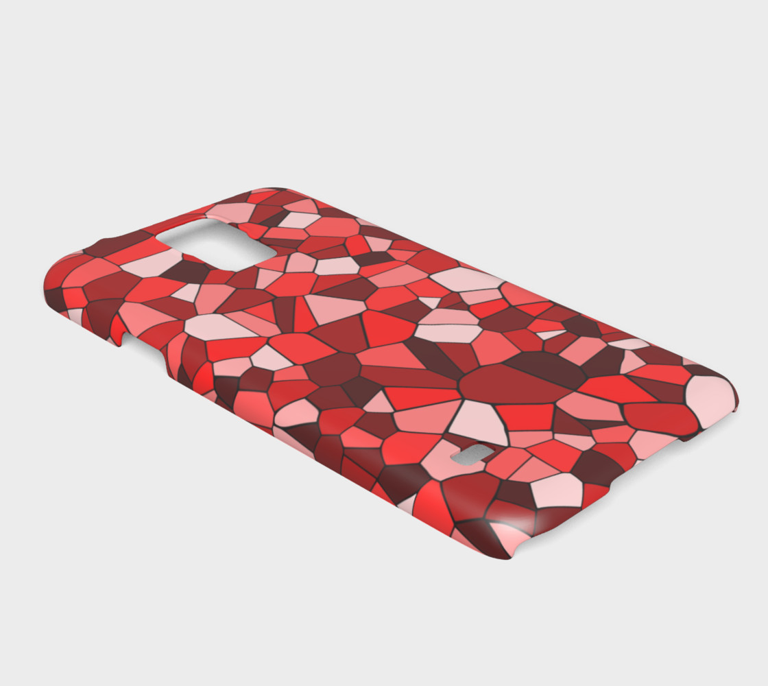Red Monochrome Geometric Mosaic Pattern preview #2