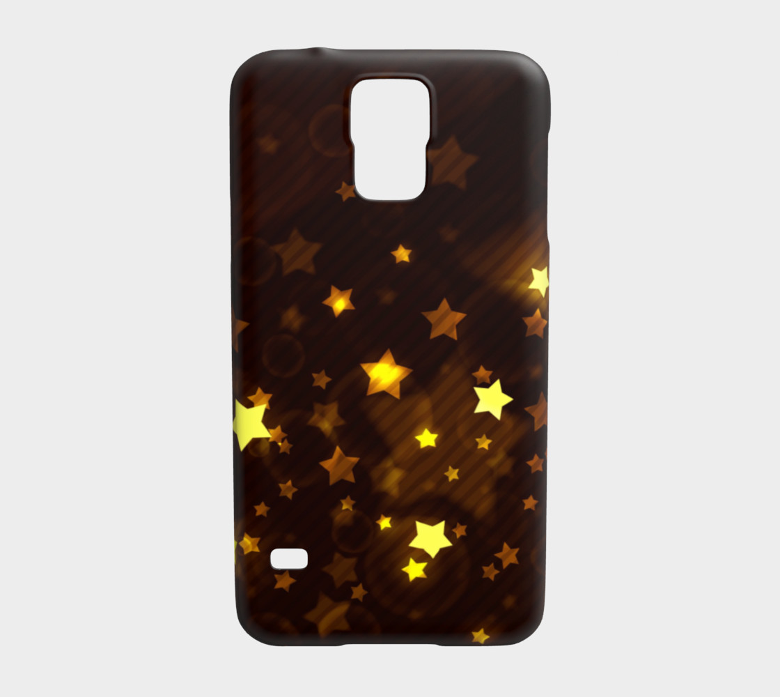 Glitter and Glow Sable Brown with Gold Stars preview #1