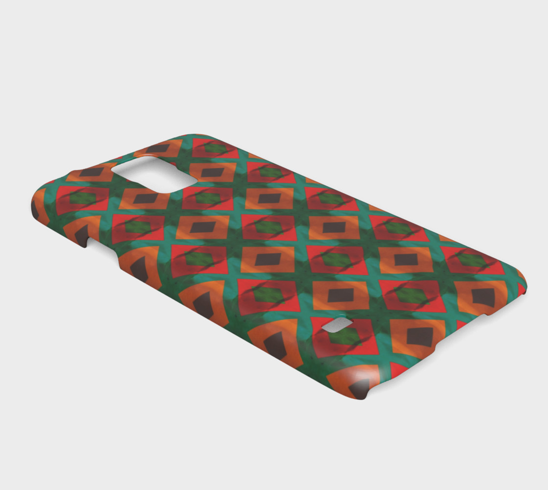 Ethnic Tribal Rust & Green Geometric Diamonds preview #2