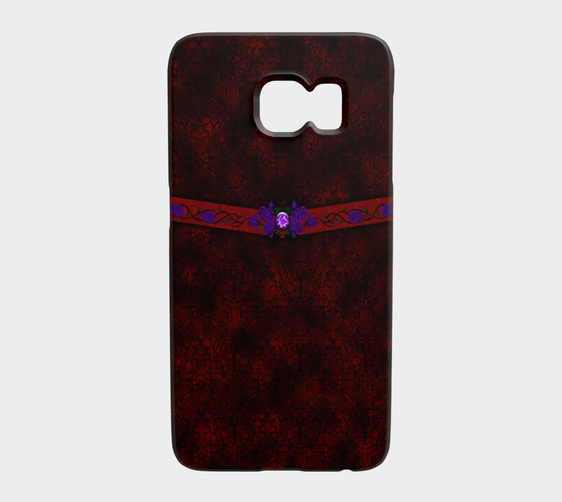 Purple Roses Damask by Tabz Jones preview #1