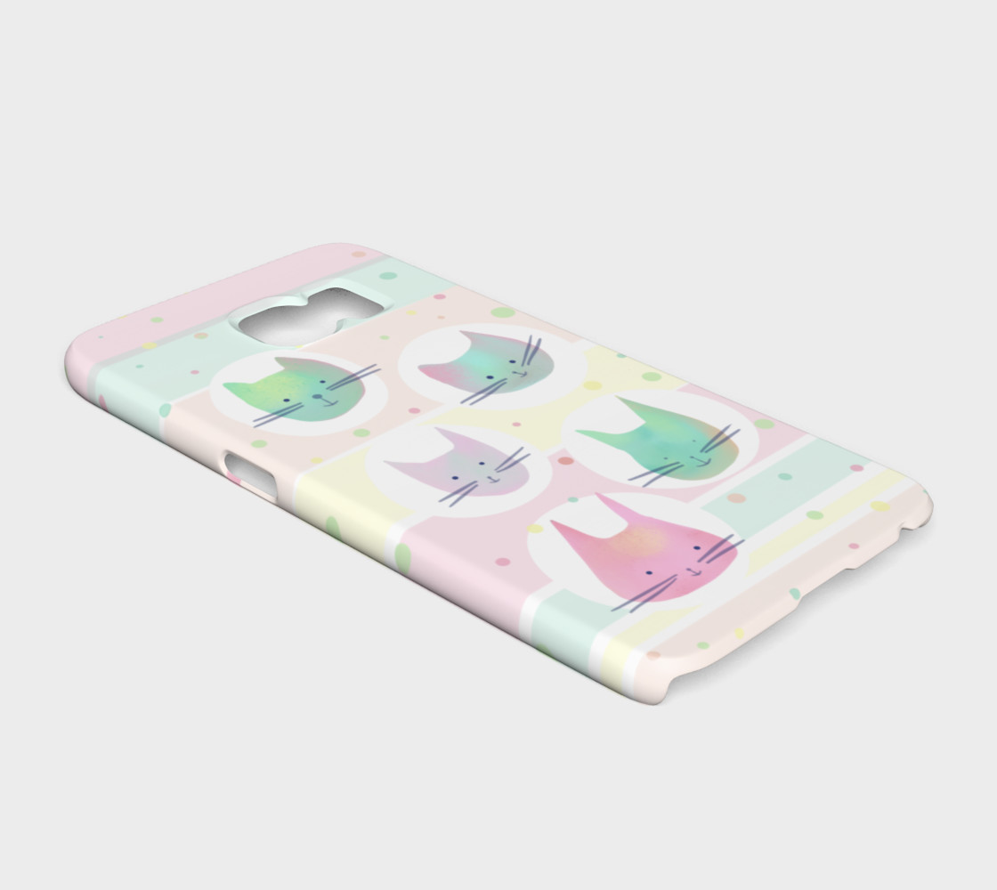 Pastel Cats Galaxy S6 Phone Case preview #2