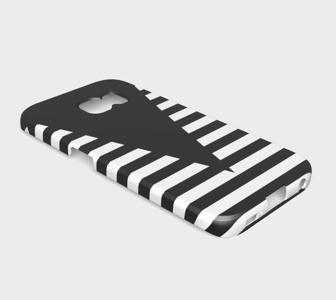 White Black Stripes Big Triangle galaxyS6edge preview #2