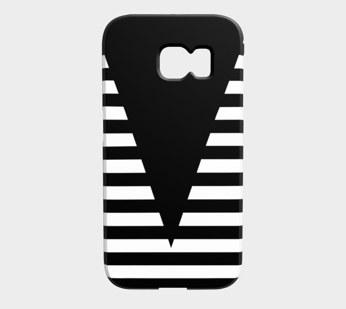 White Black Stripes Big Triangle galaxyS6edge preview #1