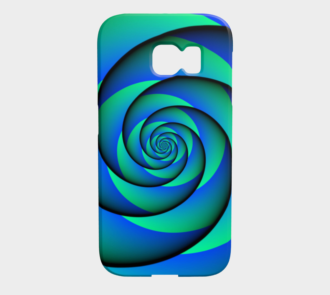 Power Spiral Waves Blue Green preview #1