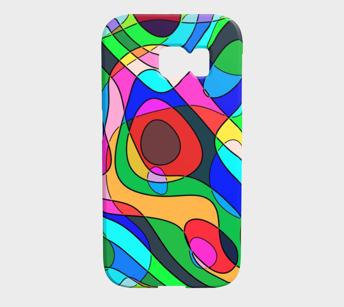 Modern POP ART Squiggly Loops multicolored preview #1